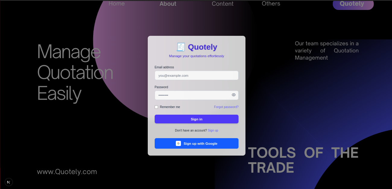 Quotation Management Software